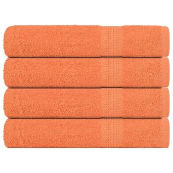 Saunatücher 4 Stk. Orange 80x200 cm 360 g/m² 100% Baumwolle
