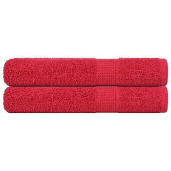 ARDEBO.de - Handtücher 2 Stk. Rot 100x200 cm 360 g/m² 100% Baumwolle