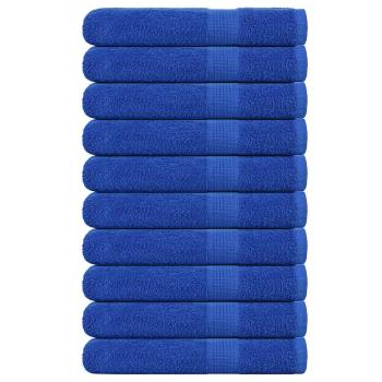 ARDEBO.de - Handtücher 10 Stk. Blau 100x200 cm 360 g/m² 100% Baumwolle