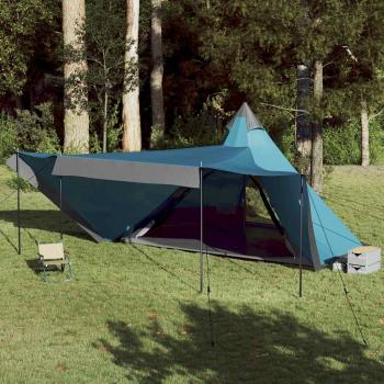 ARDEBO.de - Tipi-Familienzelt 6 Personen Blau Wasserdicht