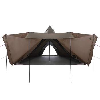 Tipi-Familienzelt 6 Personen Braun Wasserdicht