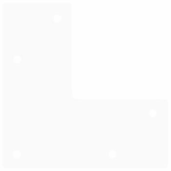 Haarnadelbeine 4 Stk. Weiß 10 cm Massivstahl