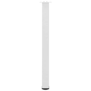 Couchtischbeine 4 Stk. Weiß 100-102 cm Stahl