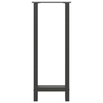 Couchtischbeine Anthrazit 2 Stk. 50x(100-101) cm Stahl