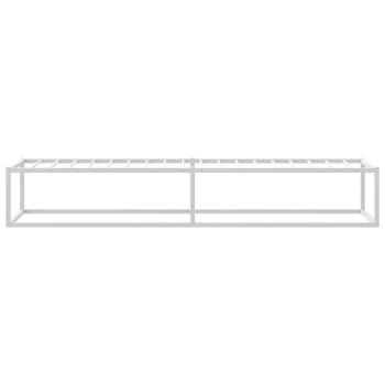 Bettgestell ohne Matratze Weiß 90x200 cm Metall