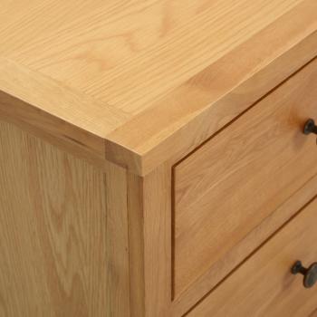 Kommode 80×35×75 cm Massivholz Eiche
