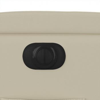 Relaxsessel mit Aufstehhilfe Elektrisch Creme Kunstleder