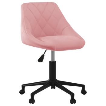ARDEBO.de - Esszimmerstuhl Drehbar Rosa Samt