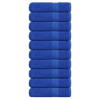 Handtücher 10 Stk. Blau 50x100 cm 360 g/m² 100% Baumwolle