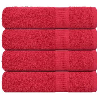 ARDEBO.de - Duschtücher 4 Stk. Rot 70x140 cm 360 g/m² 100% Baumwolle