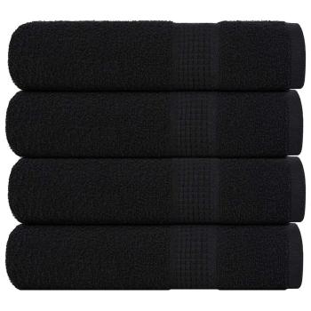 ARDEBO.de - Handtücher 4 Stk. Schwarz 50x100 cm 360 g/m² 100% Baumwolle