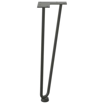Haarnadelbeine 4 Stk. Anthrazit 42 cm Massivstahl