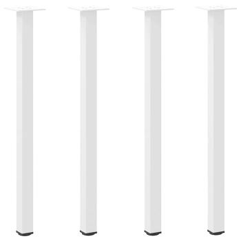 Couchtischbeine 4 Stk. Weiß 72-74 cm Stahl