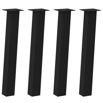 Couchtischbeine 4 Stk. Schwarz 72 cm Stahl