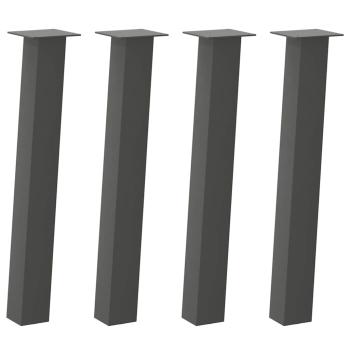 Couchtischbeine 4 Stk. Anthrazit 72 cm Stahl