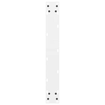 Couchtischbeine Weiß 2 Stk. 60x(110-111) cm Stahl