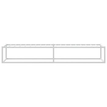 Bettgestell ohne Matratze Weiß 100x200 cm Metall