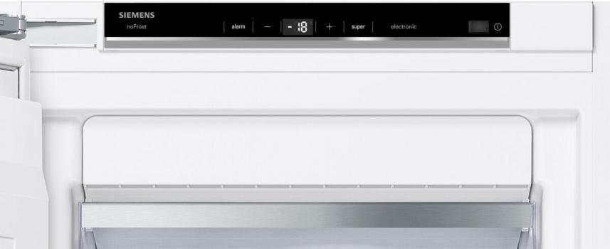 Siemens GI81NACE0 iQ500 Einbau Gefrierschrank, Nischenhöhe: 177,5 cm, 212 L, noFrost, Festtürtechnik mit Softeinzug, varioZone