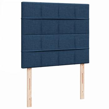 ARDEBO.de - Boxspringbett mit Matratze Blau 120x190 cm Stoff