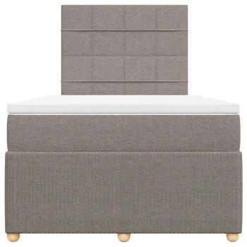 Boxspringbett mit Matratze Taupe 120x200 cm Stoff
