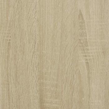 Nachttische 2 Stk. Sonoma-Eiche 40x31x50cm Holzwerkstoff Metall