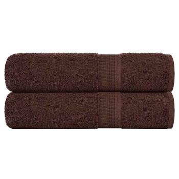 Handtücher 2 Stk. Braun 50x100 cm 360 g/m² 100% Baumwolle