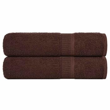 ARDEBO.de - Badetücher 2 Stk. Braun 100x150 cm 360 g/m² 100% Baumwolle