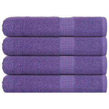 ARDEBO.de - Saunatücher 4 Stk. Lila 80x200 cm 360 g/m² 100% Baumwolle