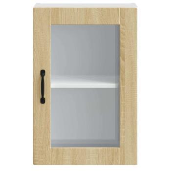 Küchen-Hängeschrank mit Glastür Porto Sonoma-Eiche