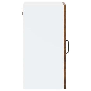 Küchen-Hängeschrank mit Glastür Porto Räuchereiche