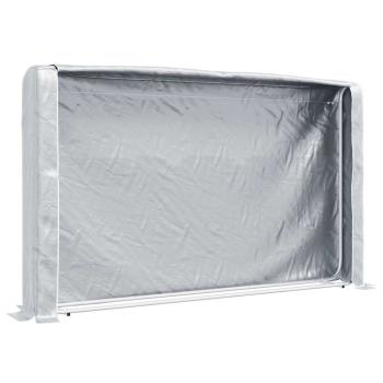 Brennholzregal mit Regenschutz 250x25x150 cm Verzinkter Stahl