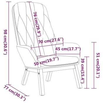 Relaxsessel Blau Samt