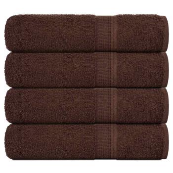 ARDEBO.de - Handtücher 4 Stk. Braun 50x100 cm 360 g/m² 100% Baumwolle