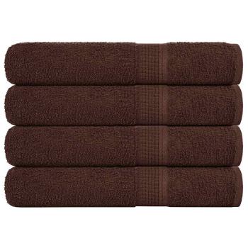 ARDEBO.de - Handtücher 4 Stk. Braun 100x200 cm 360 g/m² 100% Baumwolle