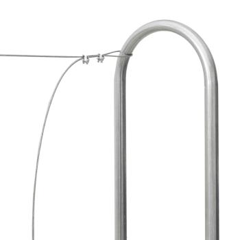 Brennholzregal mit Stahldraht 250x25x150 cm Verzinkter Stahl