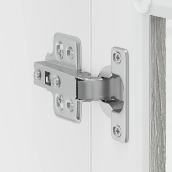 Küchen-Hängeschrank mit Glastür Porto Grau Sonoma