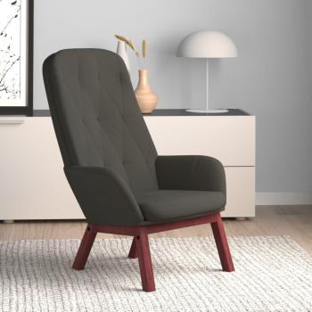 ARDEBO.de - Relaxsessel Dunkelgrau Samt