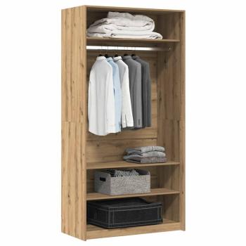 ARDEBO.de - Kleiderschrank Artisan-Eiche 100x50x200 cm Holzwerkstoff
