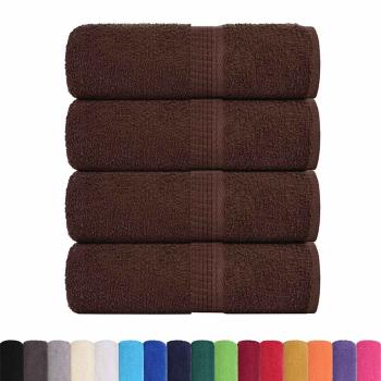 Gästetücher 4 Stk. Braun 30x50 cm 360 g/m² 100% Baumwolle