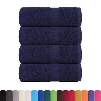 Gästetücher 4 Stk. Marineblau 30x50 cm 360 g/m² 100% Baumwolle