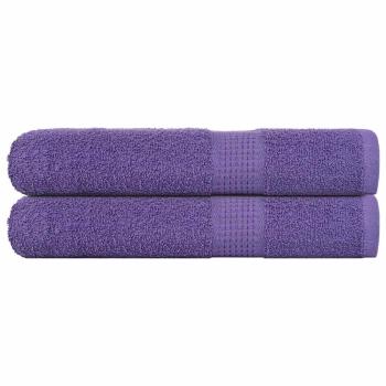 ARDEBO.de - Handtücher 2 Stk. Lila 100x200 cm 360 g/m² 100% Baumwolle