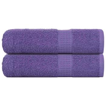 ARDEBO.de - Badetücher 2 Stk. Lila 100x150 cm 360 g/m² 100% Baumwolle