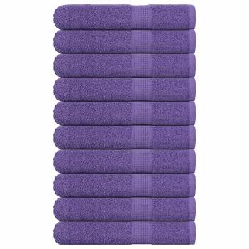 ARDEBO.de - Handtücher 10 Stk. Lila 100x200 cm 360 g/m² 100% Baumwolle