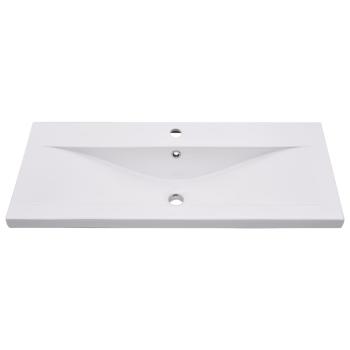 5-tlg. Badmöbel-Set Betongrau Holzwerkstoff