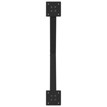 Esstischbeine X-Form 2 Stk. Schwarz 80x(72-73) cm Stahl