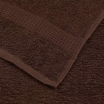 Saunatücher 10 Stk. Braun 80x200 cm 360 g/m² 100% Baumwolle