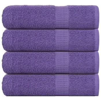 ARDEBO.de - Badetücher 4 Stk. Lila 100x150 cm 360 g/m² 100% Baumwolle