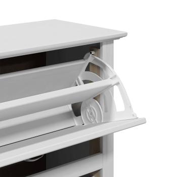 Schuhregal BODO Weiß 80x35x118 cm