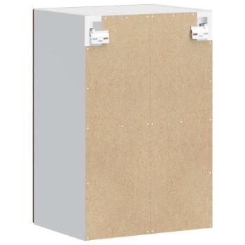 Küchen-Hängeschrank mit Glastür Porto Braun Eichen-Optik