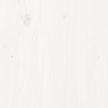 Massivholzbett ohne Matratze Weiß 160x200 Kiefernholz